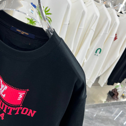 LOUIS VUITTON || Drop Shoulder T-Shirt Exudes Luxury And Sophistication / BLACK - FASHION MYST