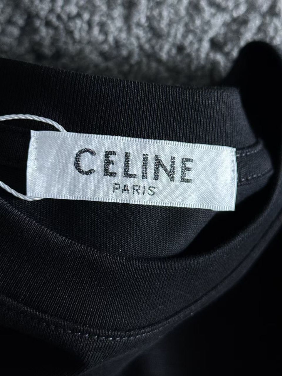 CELINE || Premium Celine Logo Drop Shoulder Tees For Men - FASHION MYST
