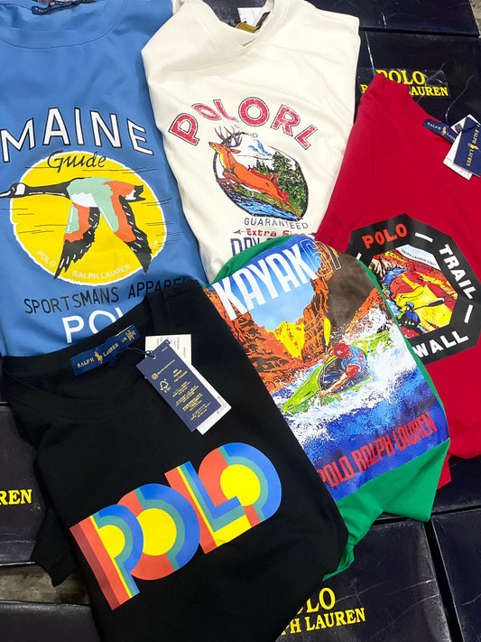 RALPH LAUREN || CREW NECK TEES FOR MEN - FASHION MYST