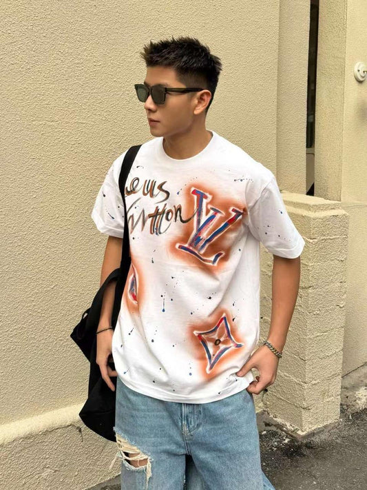 Tricou Louis Vuitton Premium T-SHIRT BLACK|| WHITE - FASHION MYST
