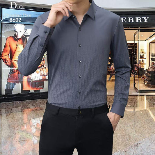 IMPORTED SATIN LYCRA FABRIC FULL SLEEVE SHIRT - FASHION MYST