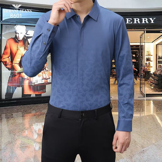 Luxury Fully Strechable Long Sleeves Shirt - FASHION MYST