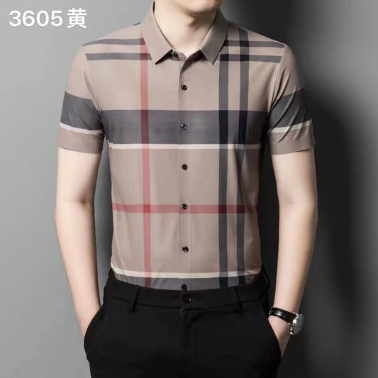 Luxury Fully Strechable Short Sleeves Shirt - FASHION MYST