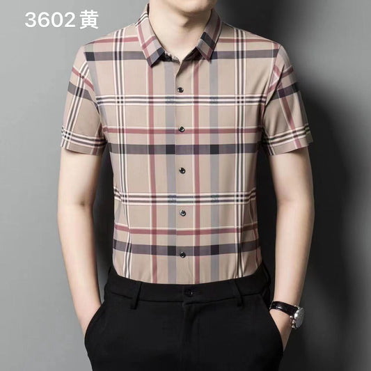 Luxury Fully Strechable Short Sleeves Shirt - FASHION MYST