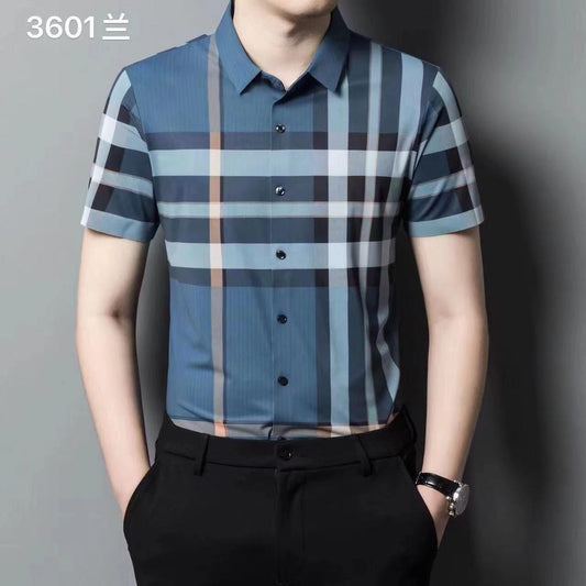 Luxury Fully Strechable Short Sleeves Shirt - FASHION MYST