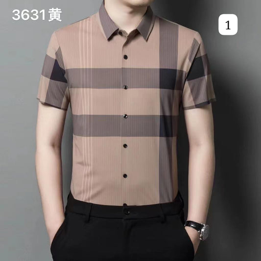 Luxury Fully Strechable Short Sleeves Shirt - FASHION MYST