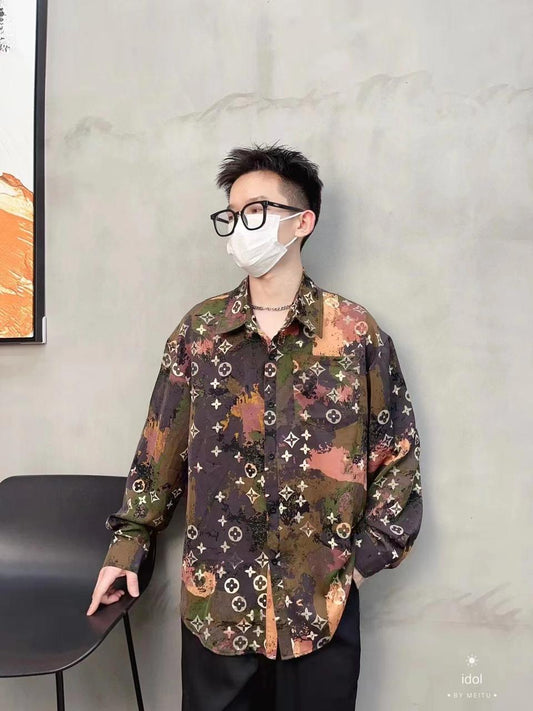 Luxury Long Sleeves Printed Shirt For Men - FASHION MYST