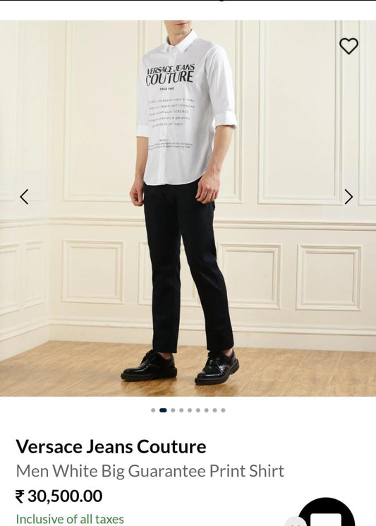 MEN WHITE BIG GUARANTEE PRINT SHIRT - FASHION MYST