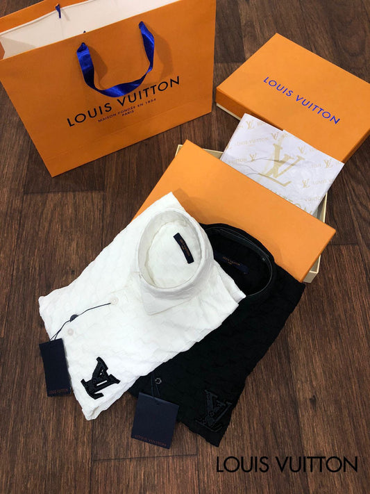 PREMIUM 3D MONOGRAM SHIRT FOR MEN - FASHION MYST