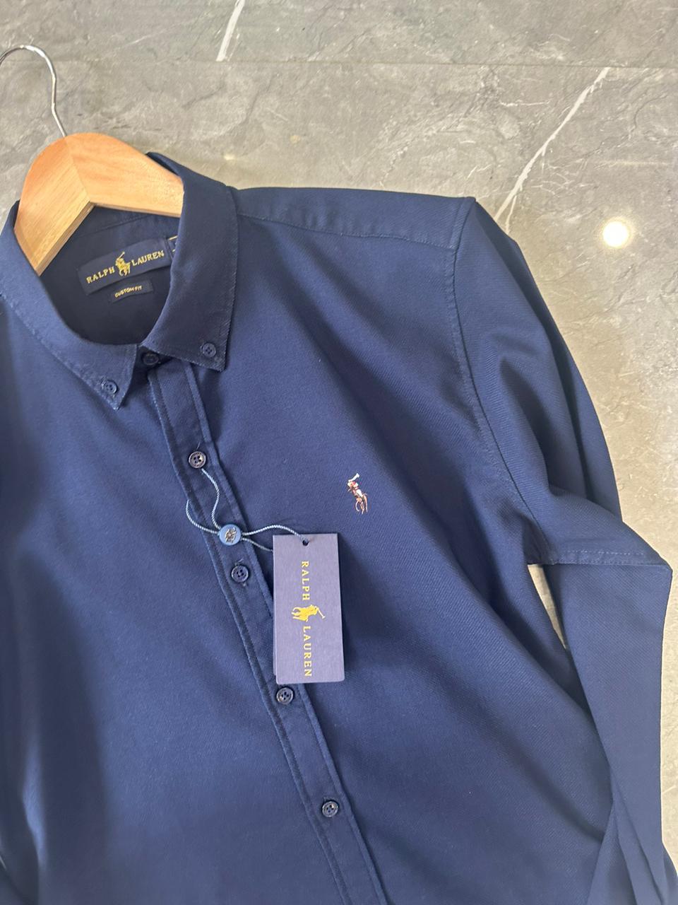 Oxford Shirt Mens Ralph Lauren Navy Shirt POLO RALPH LAUREN || Men