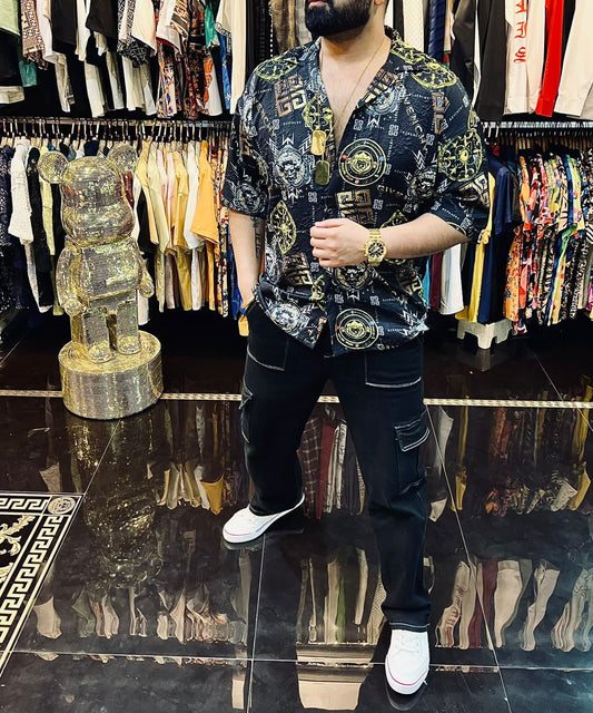 Premium Quality Self Crushed Cotton Fabric Shirts - FASHION MYST