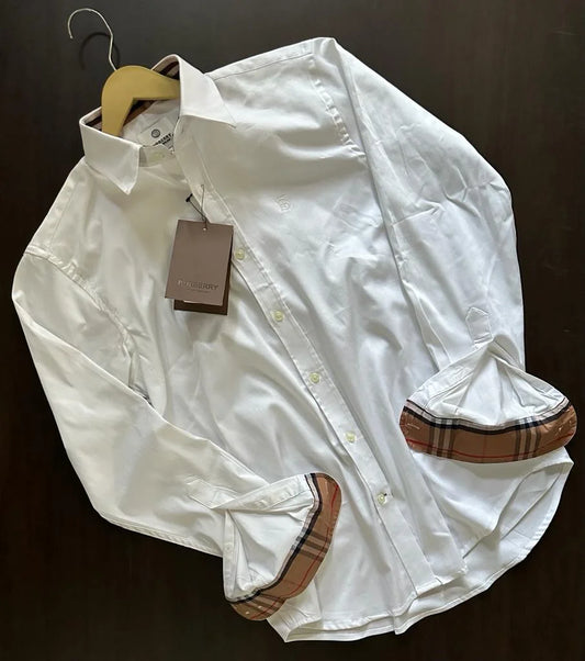 BURBERRY || TB Monogram Motif Slim-Fit Shirts - FASHION MYST