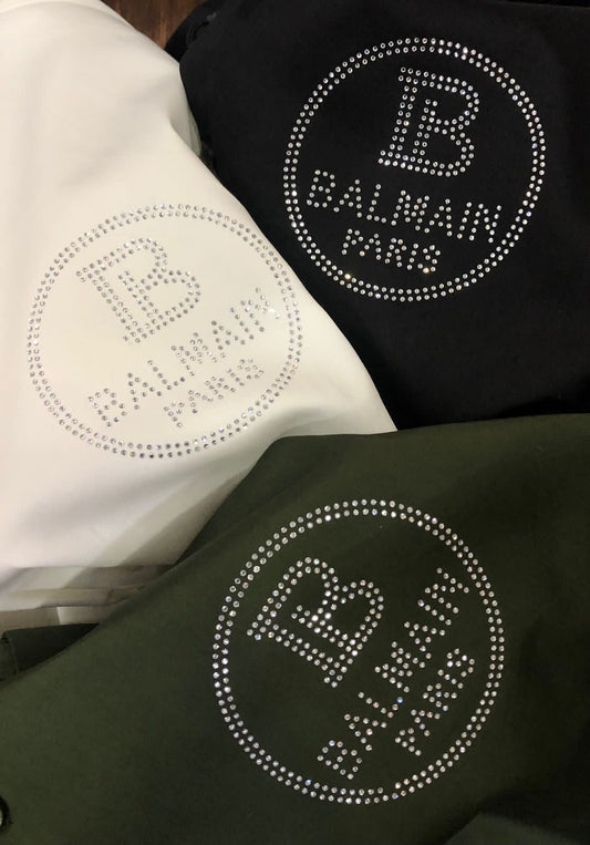 BALMAIN || Swarovski B-Logo Luxury Shirt - FASHION MYST