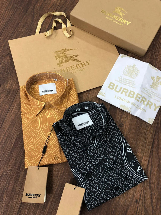 BURBERRY ||All Over Logo printed shirt - FASHION MYST