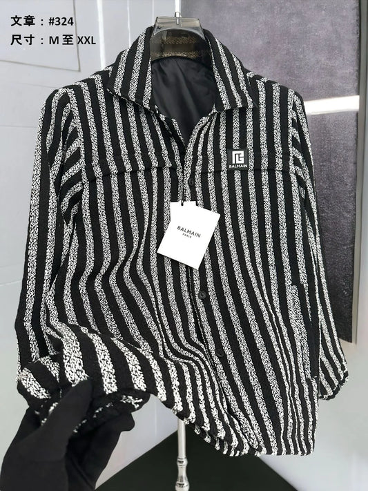 BALMAIN || PREMIUM QUALITY TICH BUTTON SHACKET FOR MEN - FASHION MYST