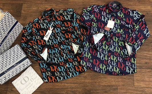 CHRISTIAN DIOR || Coloured Dior Monogram Logo Printed Shirt - FASHION MYST