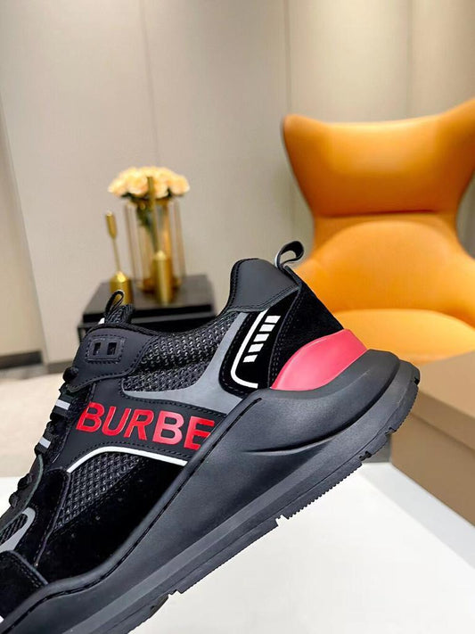 Leather And Fabric Low-Top Sneaker - FASHION MYST