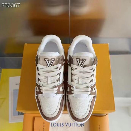 Louis Vuitton Trainer Sneaker Blue|Brown - FASHION MYST