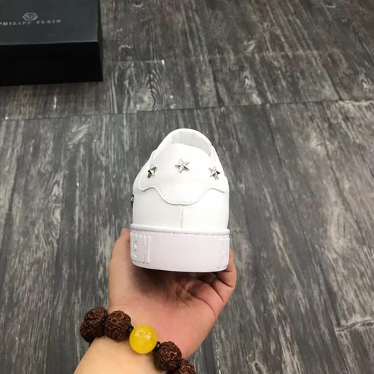 PHILIPP PLEIN || Logo-Print Lace-Up Sneakers - FASHION MYST