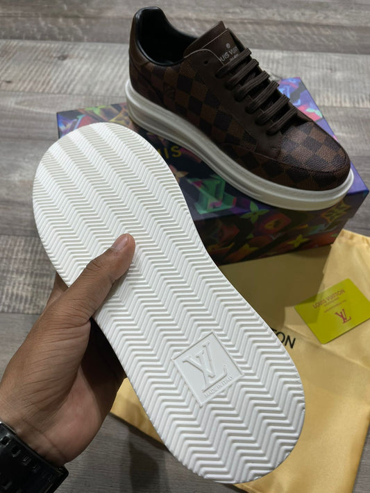 PREMIUM BROWN RIVOLI TRAINER - FASHION MYST