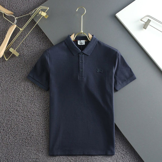 BURBERRY || Pegaso-Embroidered Cotton Polo T-Shirt - FASHION MYST