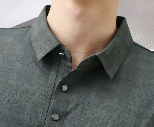 CHRISTIAN DIOR || High-End Short Sleeve Polo T-Shirt Lapel Collar - FASHION MYST