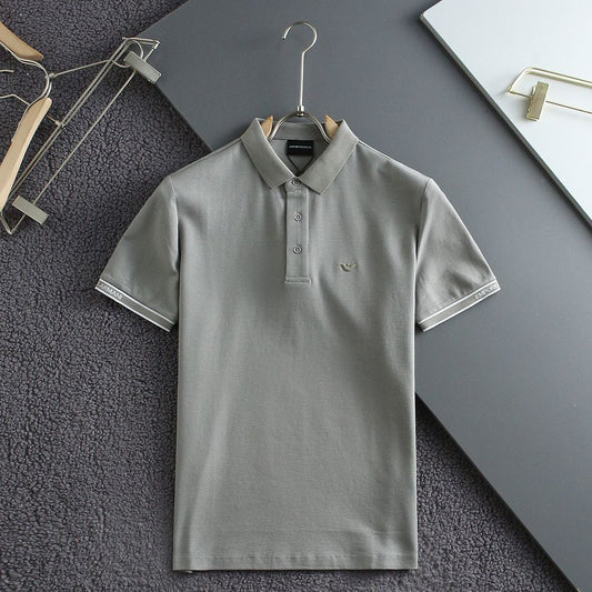 EMPO*IO ARM*NI || Luxury Mercerised Piqué Polo T-Shirt - FASHION MYST