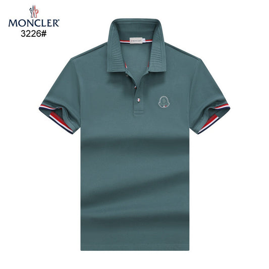 MONCLER || Moncler Logo Striped-Borders Polo T-Shirt - FASHION MYST