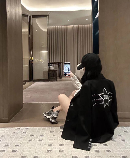 Women’s Premium Christian Dior Luxury Black Coat - FASHION MYST