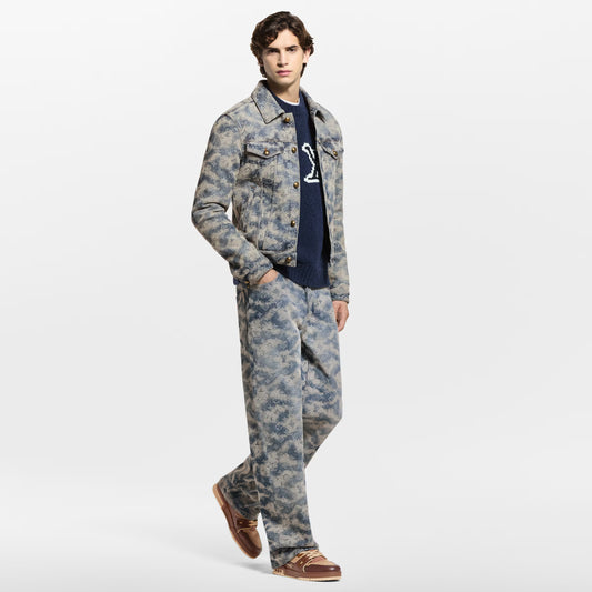 LOUIS VUITTON || LV Trainer Sneaker - Burgundy and Beige Technical Mesh