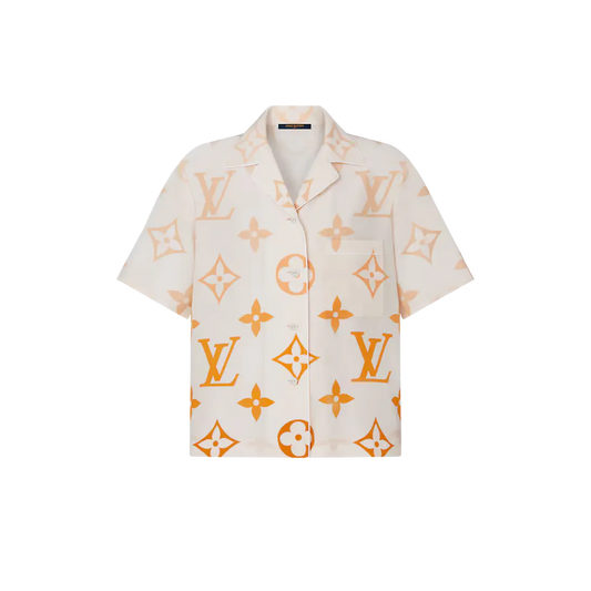 LOUIS VUITTON || Monogram Ombré Silk Pyjama Top - FASHION MYST