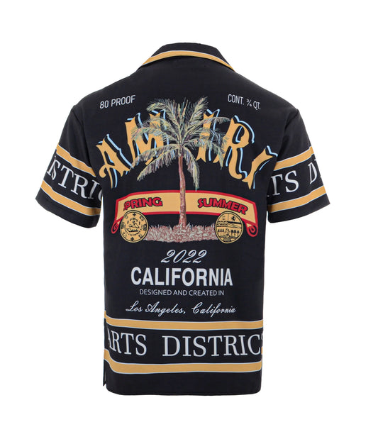 AMIRI || SHORT SLEEVE BOXY SLUB GRAPHIC SHIRT - FASHION MYST