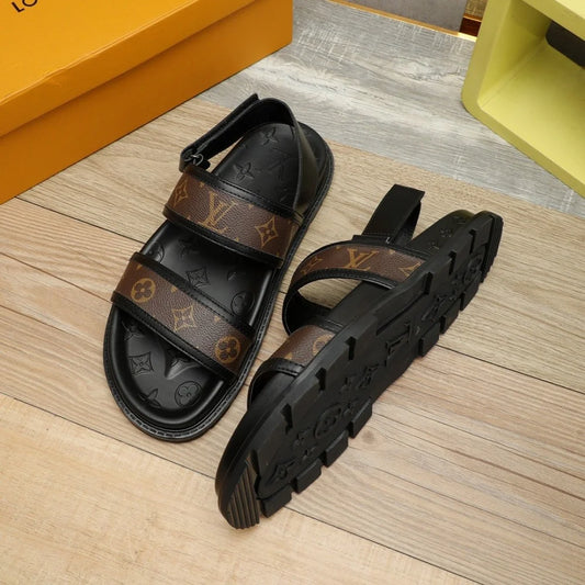 LOUIS VUITTON || LV Sunset Flat Comfort Sandal For Men- FASHION MYST