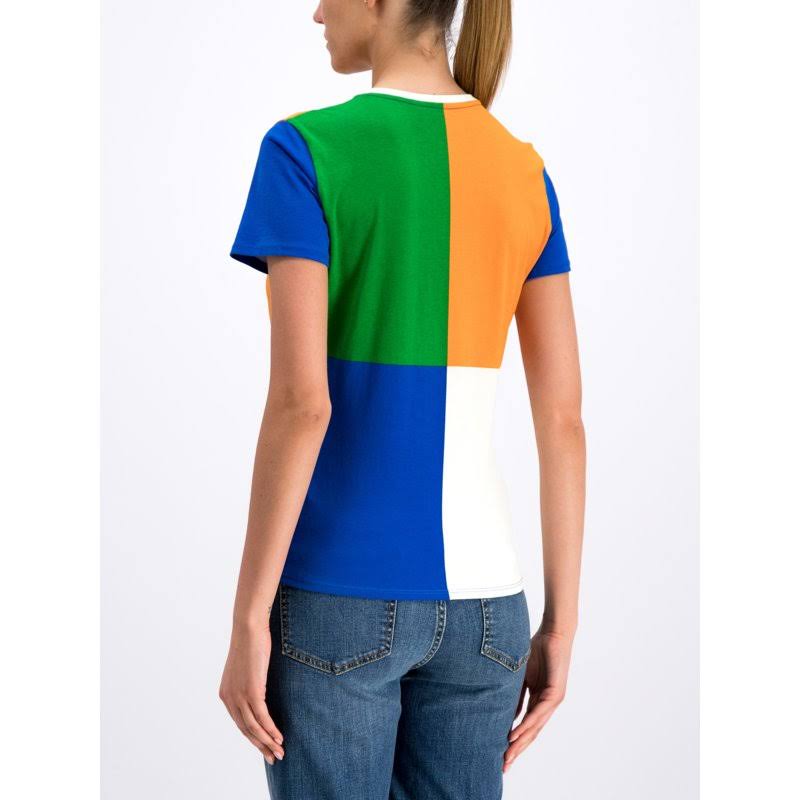 TORY BURCH || Colour-block Logo Tees For Women- FASHION MYST