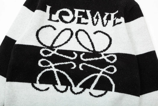 LOEWE || Men's Brand-Embroidered Relaxed-Fit Cotton-Wool-Jersey Pullover- FASHION MYST