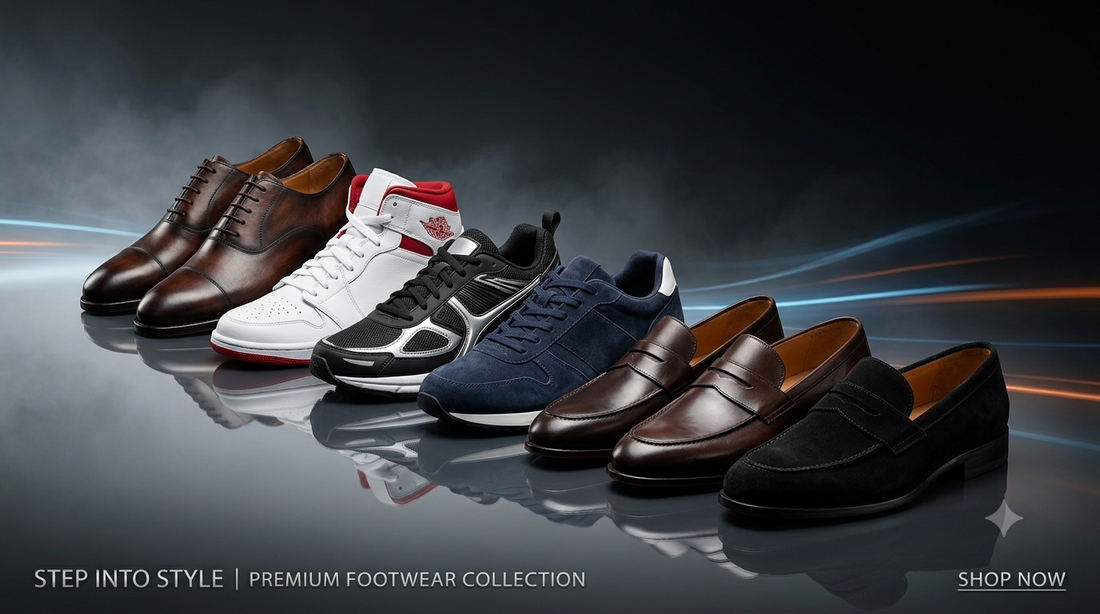Sneakers for men, formal shoes for men and loafers collection at Fashion Myst