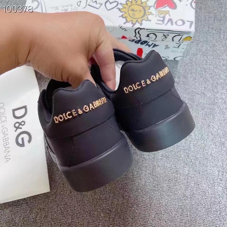 Dolce & Gabbana | Leather Sock Sneakers Logo Sneakers - FASHION MYST 