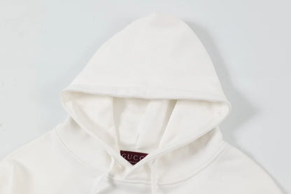 GUCCI || Cotton 'Gucci Firenze 1921' Hooded Sweatshirt In White