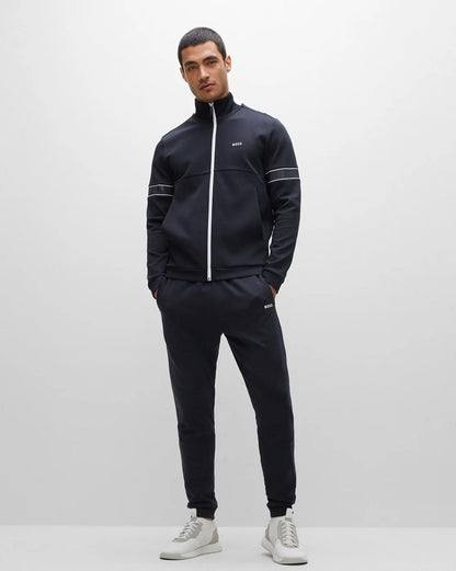 HUGO BOSS ||  Logo Taped Cotton-Blend Zip-Up Tracksuit