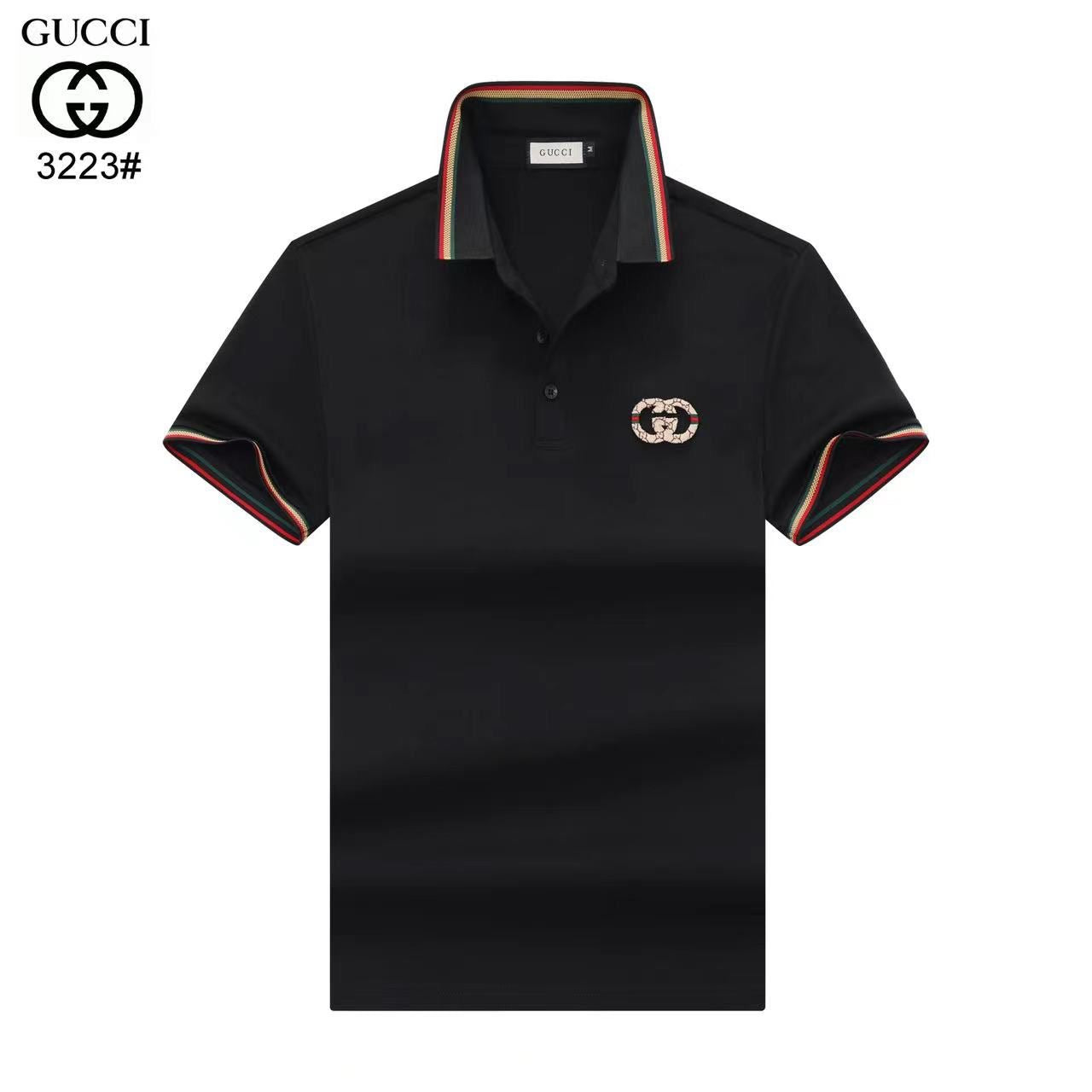 GUCCI || Cotton Polo Shirt With GG Logo - FASHION MYST 