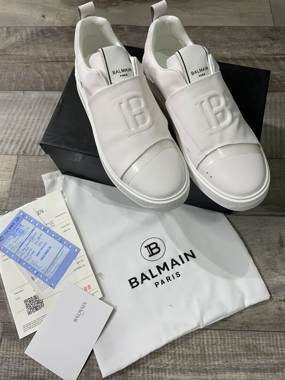 BALMAIN PARIS || B-COURT LEATHER SNEAKERS - FASHION MYST 