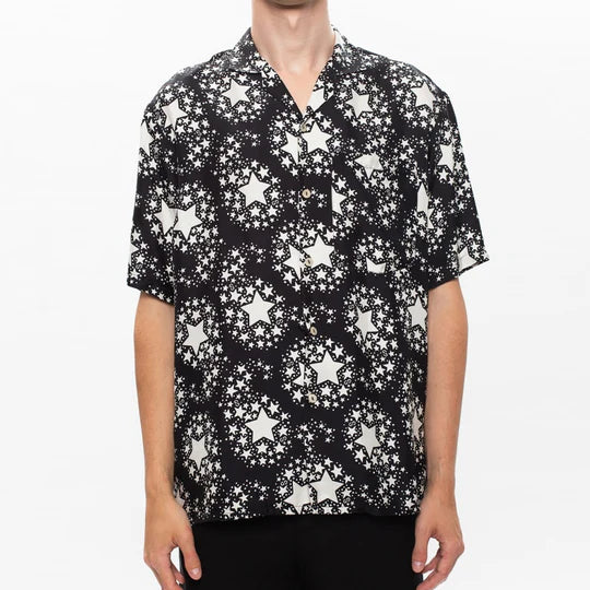 GUCCI || Mens Star Printed Silk Bowling Shirt - FASHION MYST 