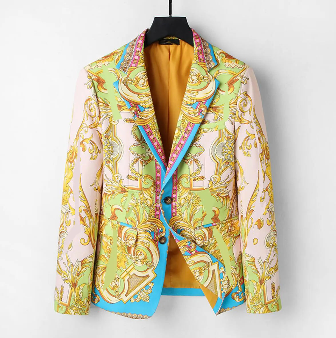 VERSACE || Versace Men's Baroque Print Lapel Blazer