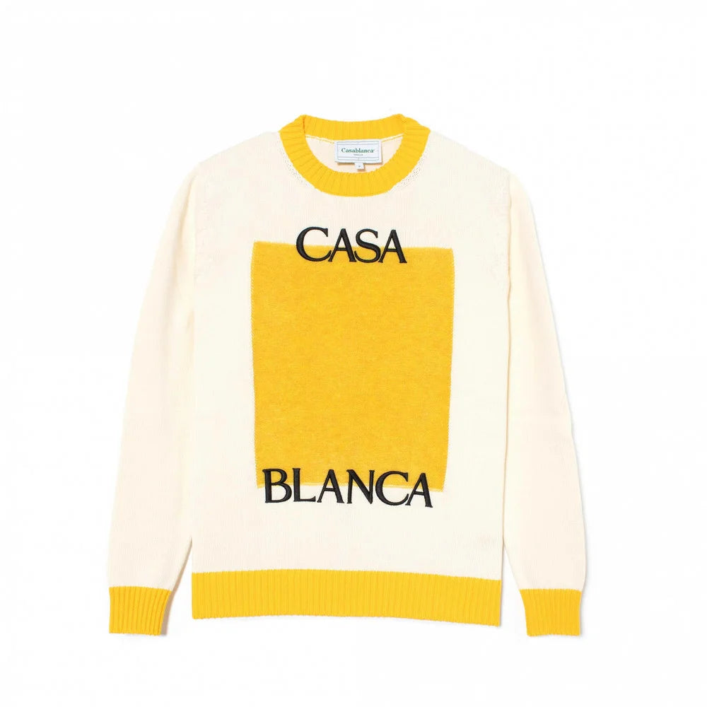 CASABLANCA || Logo Dégradé Intarsia Jumper Pullover