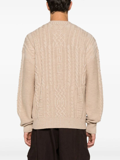 VERSACE || Medusa Cable-Knit Jumper Pullover