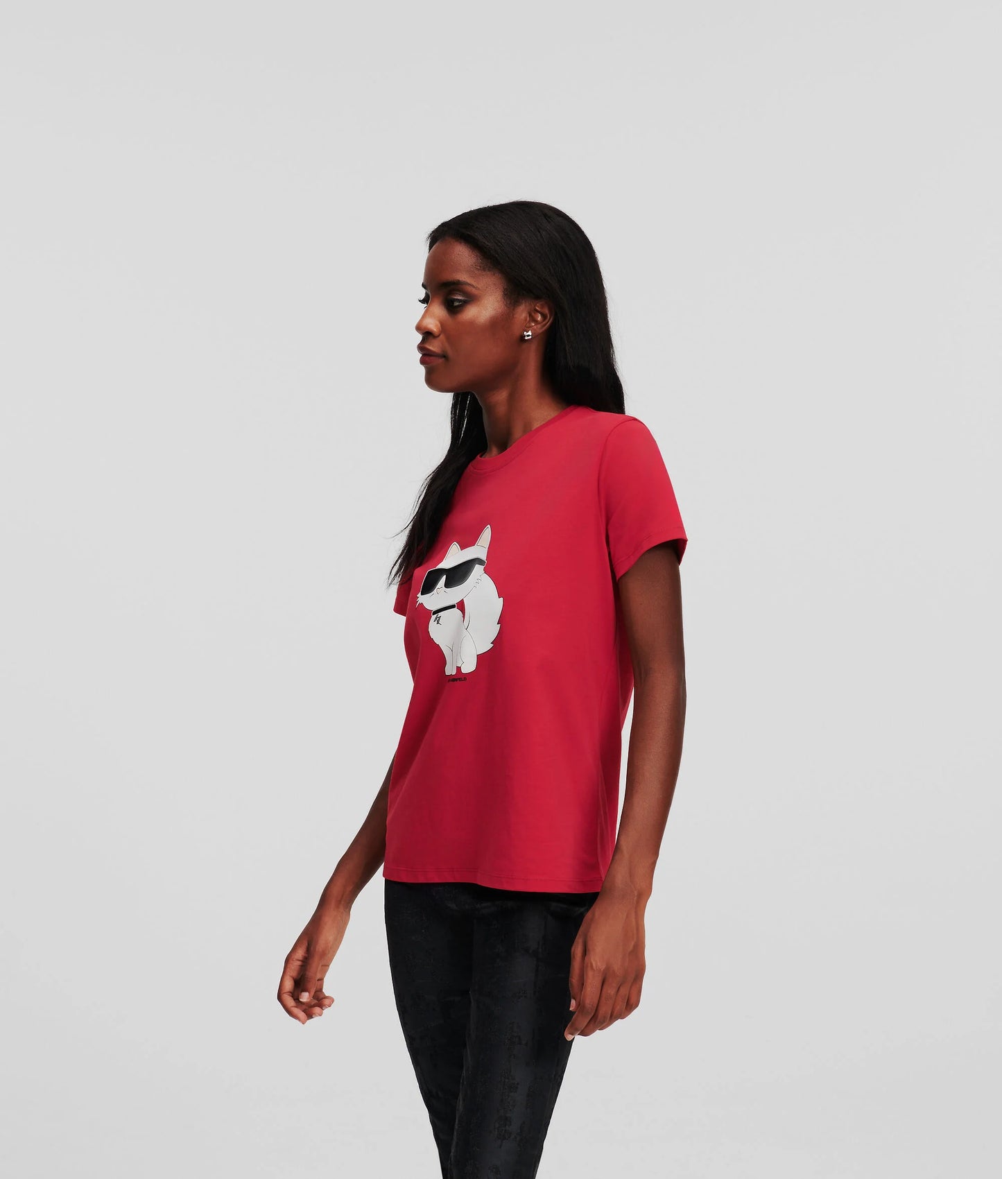 KARL LAGERFELD || Women's K/Ikonik 2.0 Choupette T-shirt - FASHION MYST 