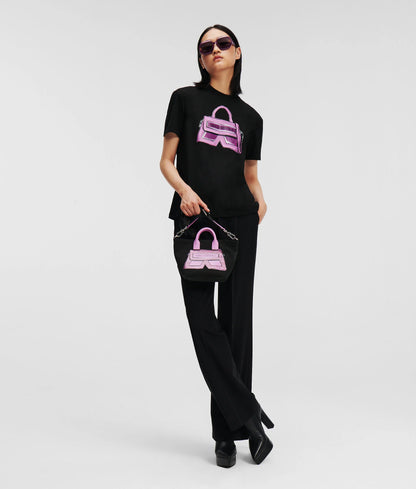 KARL LAGERFELD || Women's K/Ikonik 2.0 Choupette T-shirt - FASHION MYST 