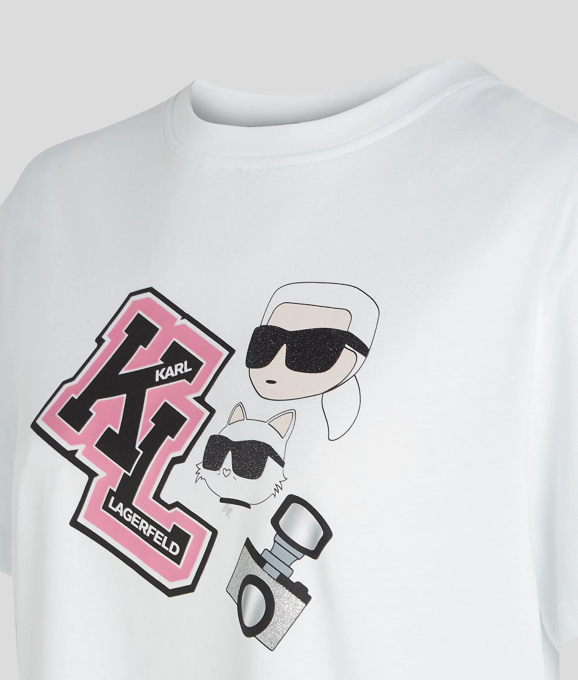 KARL LAGERFELD || Women's K/Ikonik 2.0 Choupette T-shirt - FASHION MYST 