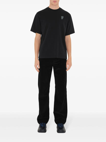 BURBERRY || EKD Graphic Print Cotton T-Shirt in Black