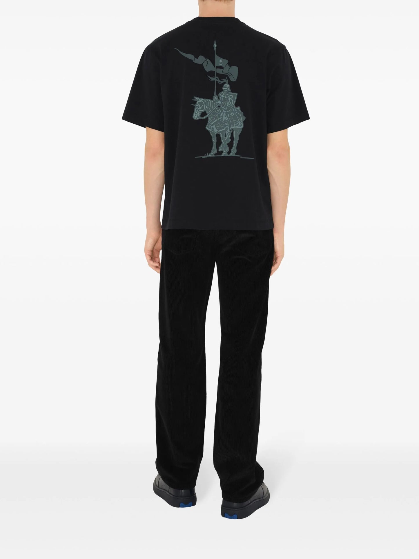BURBERRY || EKD Graphic Print Cotton T-Shirt in Black